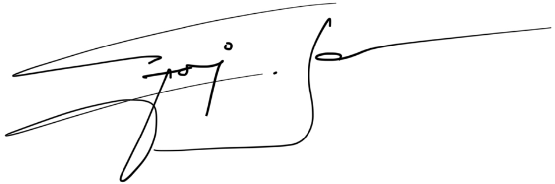 Ručně psaný podpis Jana Fojtíka Jr.